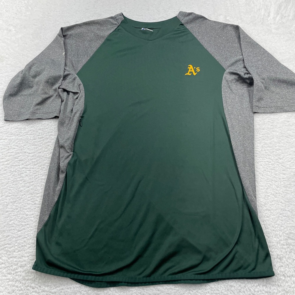 Majestic MLB XL Oakland Athletics A's Baseball Therma Base T Shirt Mens